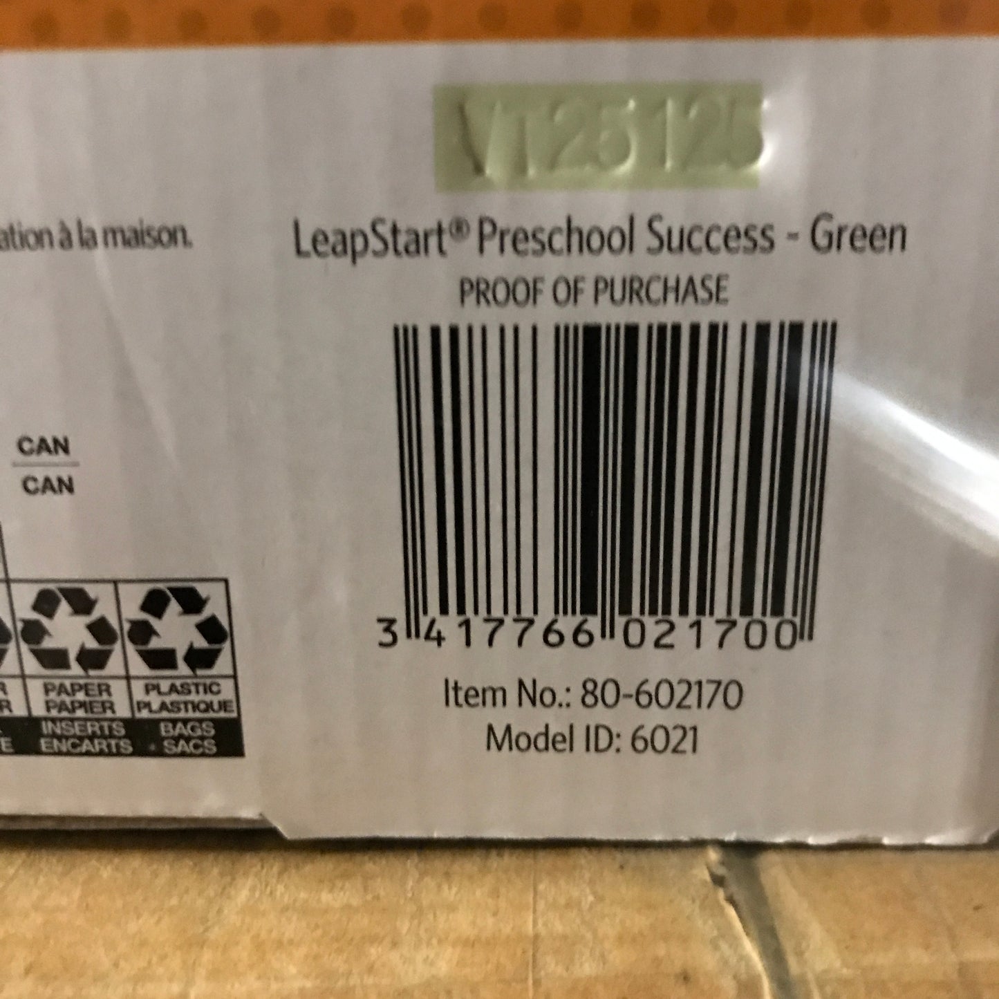 LeapFrog LeapStart Preschool Success - Green