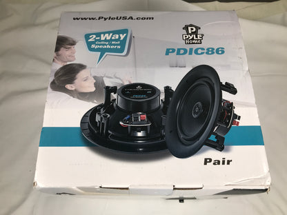 Pyle Home 8.0'' Home In-Wall / Ceiling Speakers