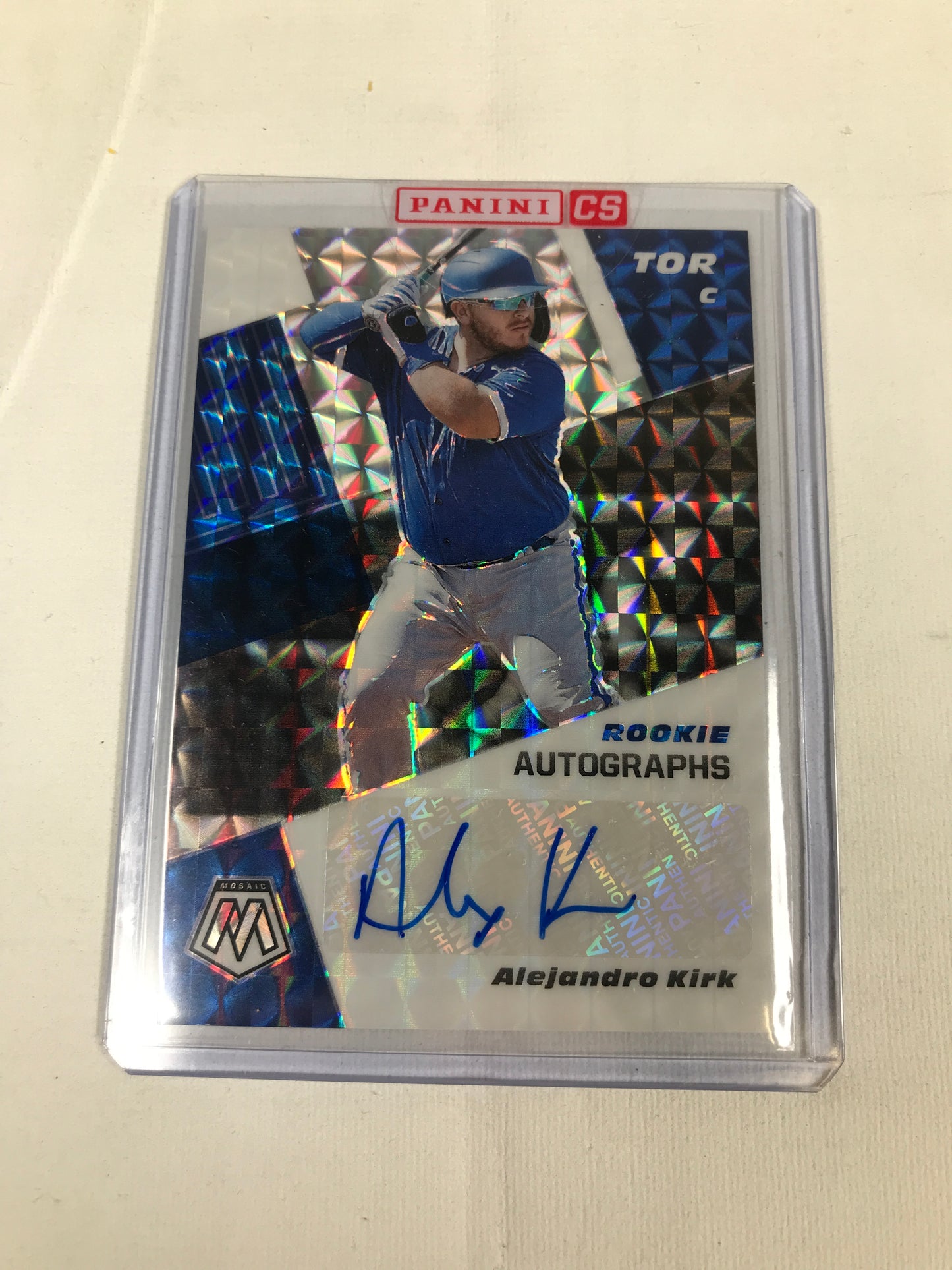 Panini Modaic Baseball Alejandro Kirk Signed Card 2021 - Blue Jays
