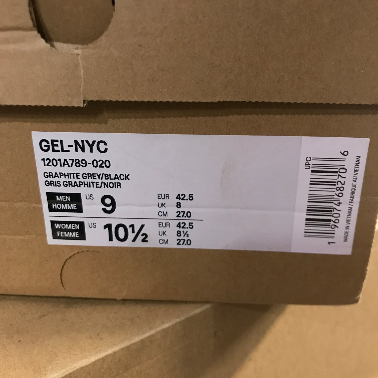 Asics Gel-NYC - Graphite Grey / Black