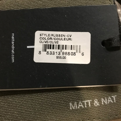 Matt & Nat Rubben Vegan Folded Wallet - Vintage - Olive