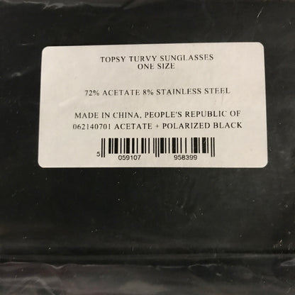 Charles Jeffrey Loverboy Topsy Turvy Sunglasses in Black