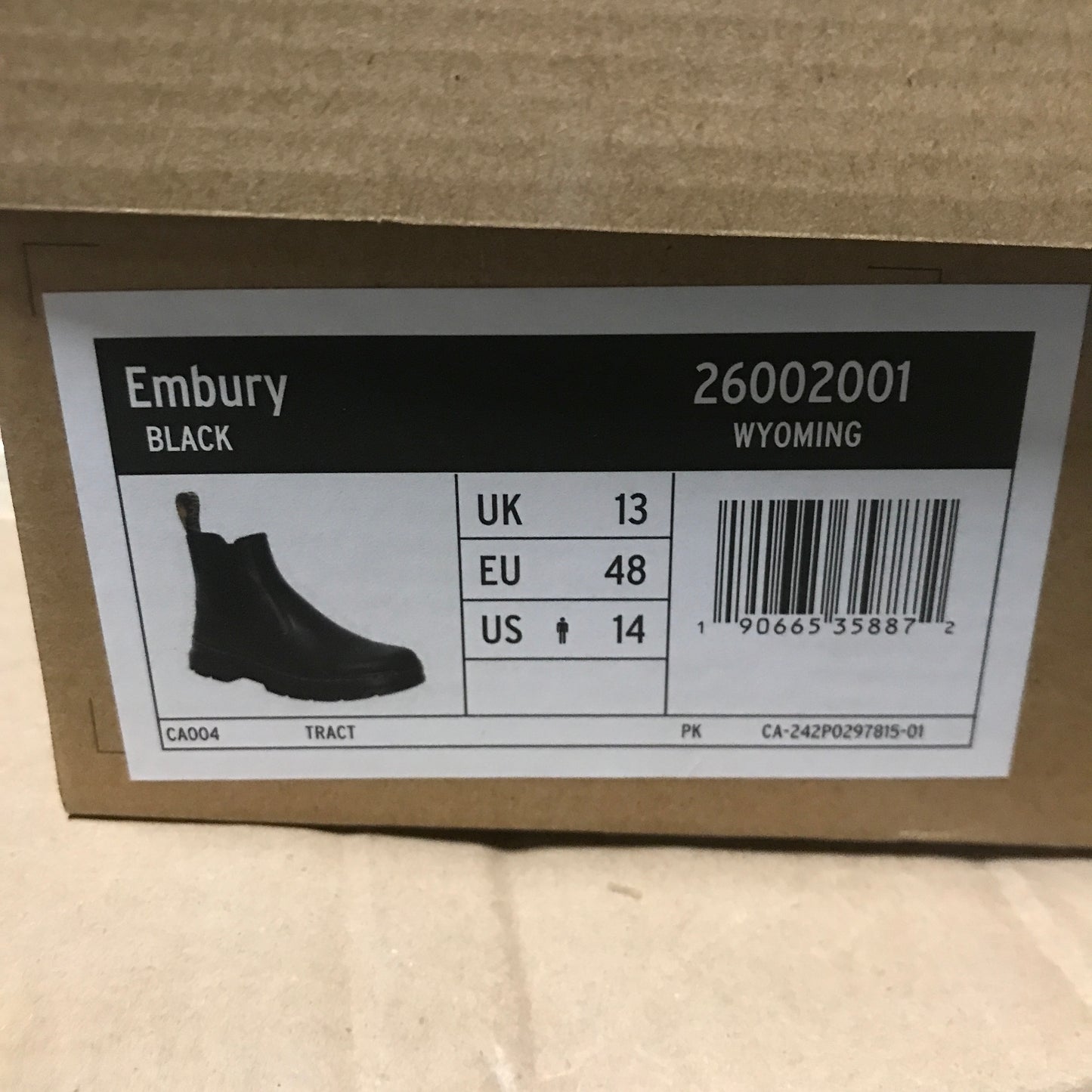 Dr. Martens Embury Leather Casual Chealsea Boots - Black