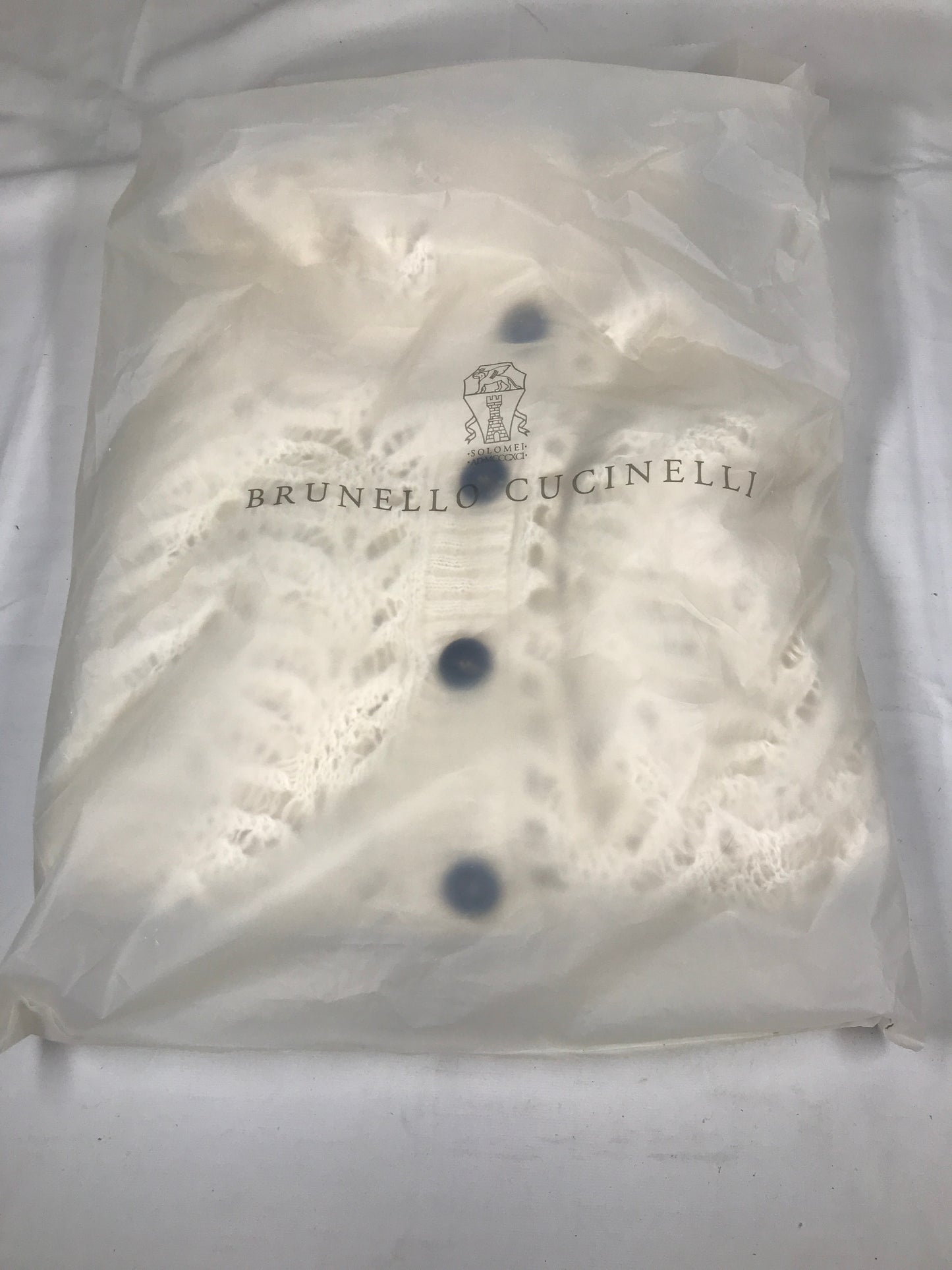 Brunello Cucinelli Foliage lace hooded cardigan in linen and silk diamond yarn