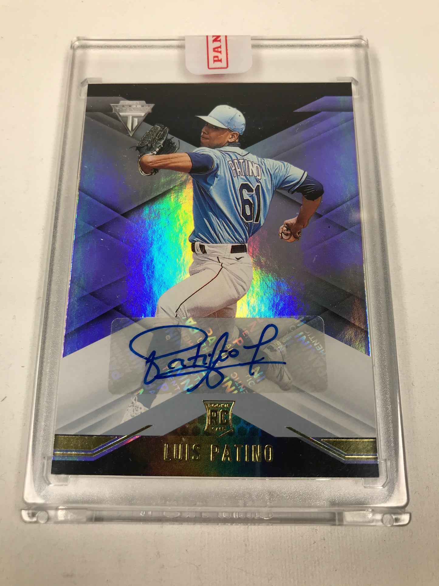 Panini Chronicles Titanium Baseball Luis Patino Signed Card 2021