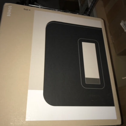 Sonos Sub 4 - The Next Gen Wireless Subwoofer - Black