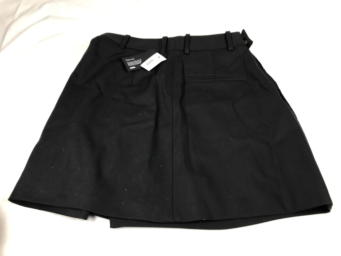 Loewe Draped Cotton And Silk-Blend Twill Mini Skirt in Black