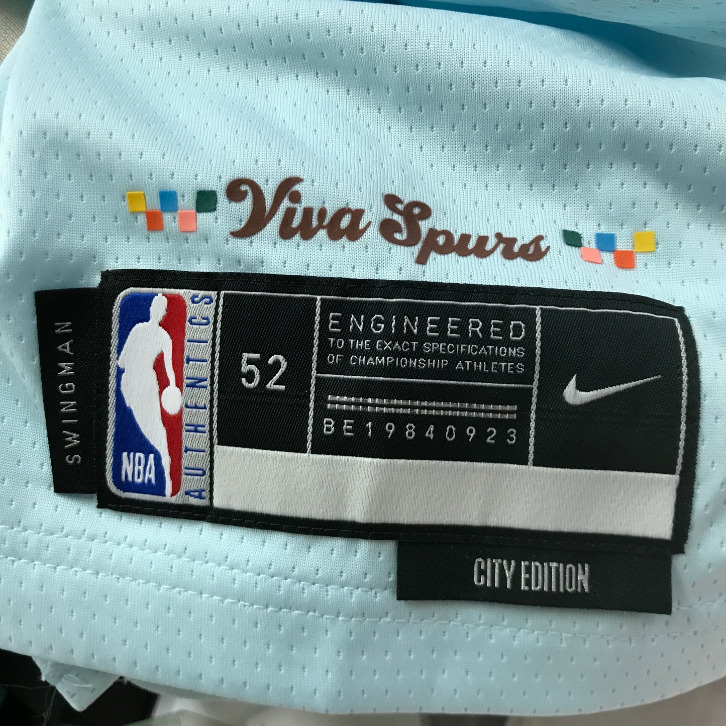 Jeremy Sochan Signed San Antonio Spurs City Edition Jersey
