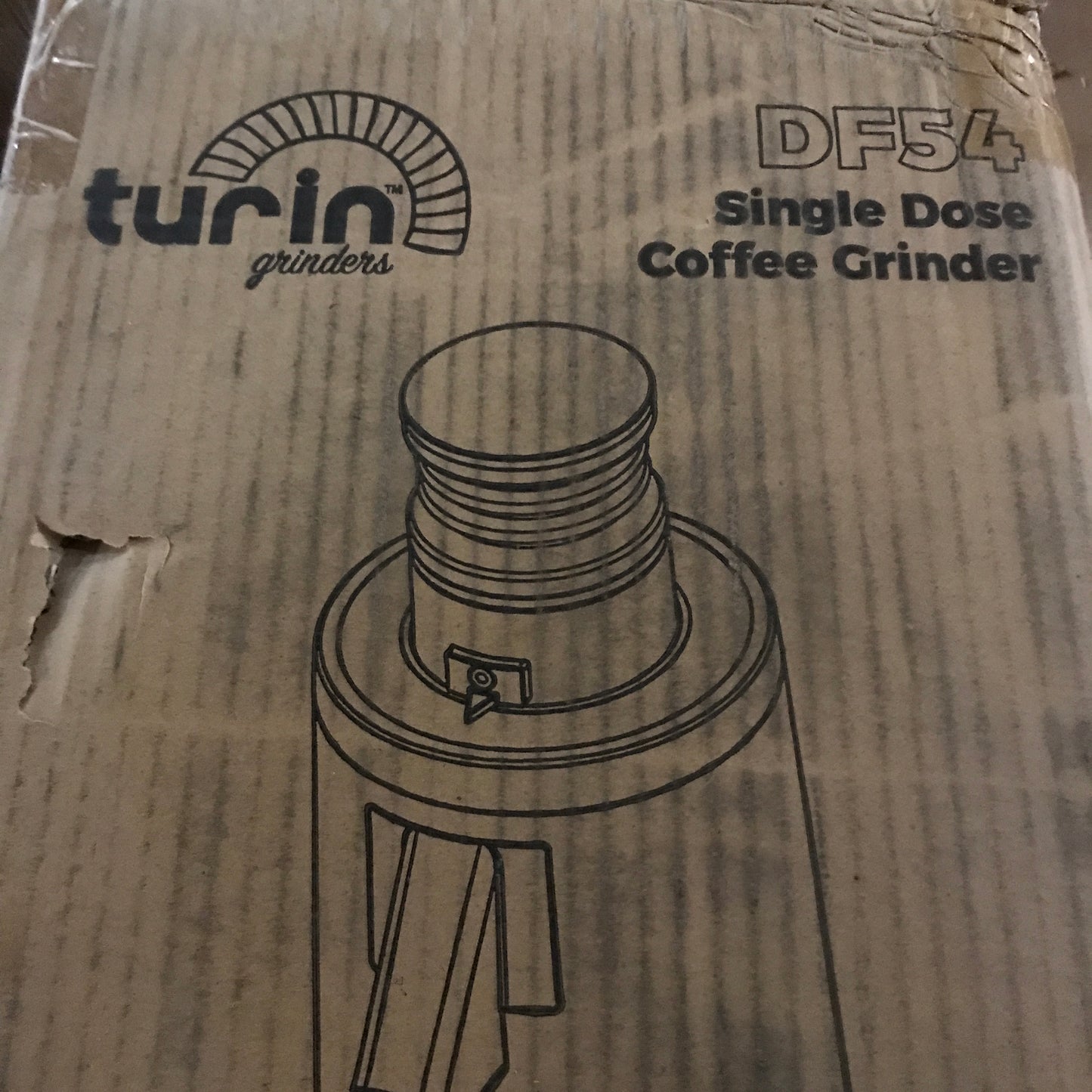 Turin DF54 Single Dose Coffee Grinder - Red Titanium Espresso