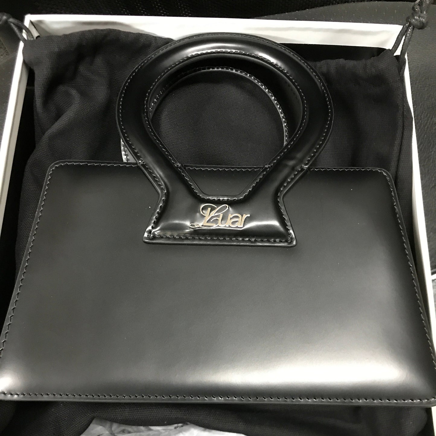 Luar Small Ana in Smooth Black Leather
