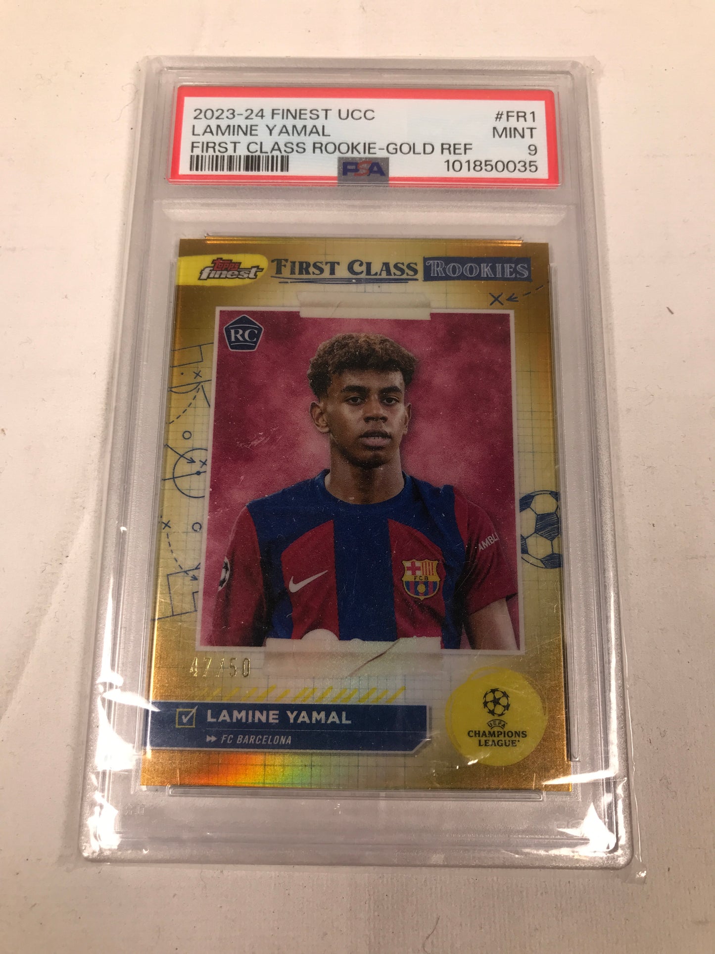 Lamine Yamal 2023-24 Finest UCC Card - PSA 9