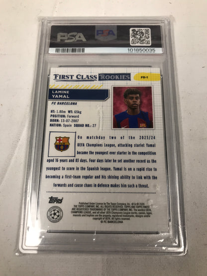 Lamine Yamal 2023-24 Finest UCC Card - PSA 9