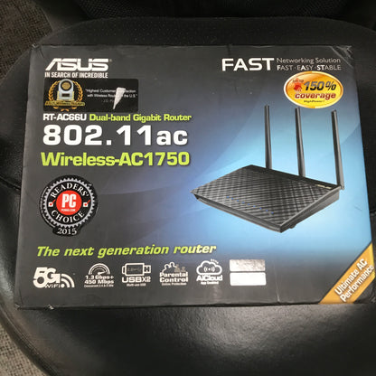 ASUS Dual-Band Wireless-AC1750 Gigabit Router (RT-AC66U)