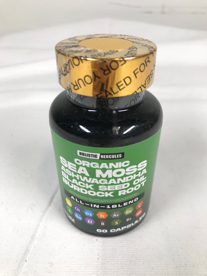 Holistic Hercules Shilajit Caps & Sea Moss Blend, 60 Capsules