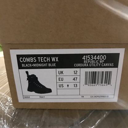 Dr. Martens Combs Tech WX Boots - Black & Blue