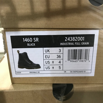 Dr. Martens 1460 Slip Resistant Leather Lace Up Boots - Black