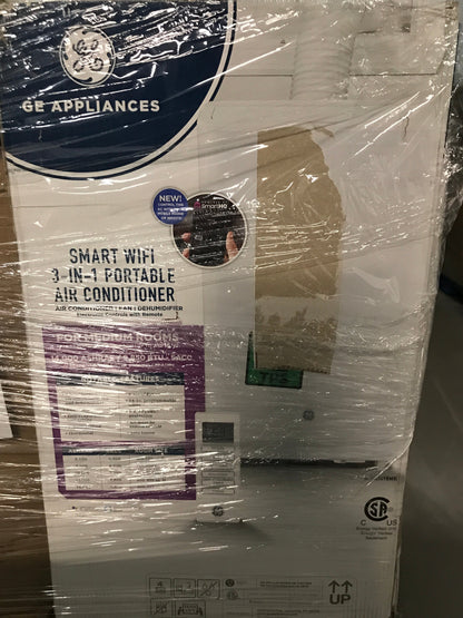 GE 14,000 BTU Smart Portable Air Conditioner White - PICK UP ONLY