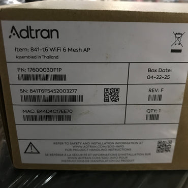 Adtran 841-T6 Wi-Fi 6 Mesh Access Point