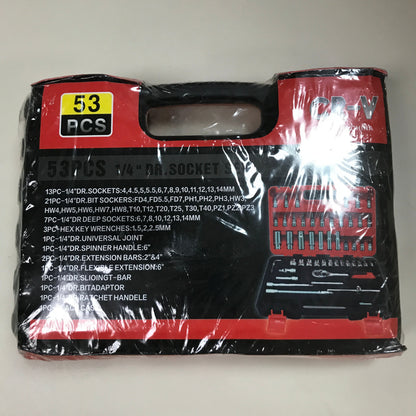 CR-V 53pcs 1/4in Drive Socket Set