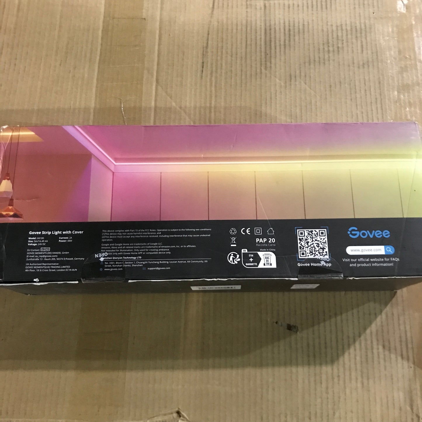 Govee RGBIC LED Strip Lights with Covers - 16.4t