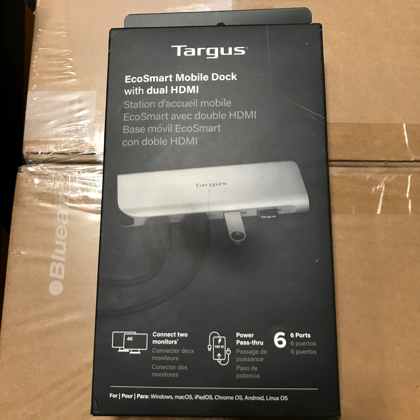 Targus USB-C Alt. Mode Dual 4K HDMI Multi-port Mobile Dock with 140W EPR Pass-Thru
