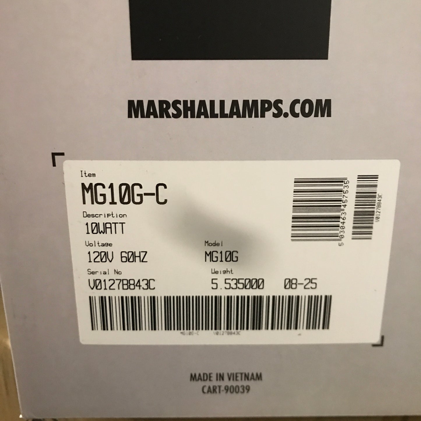 Marshall MG10G MG Gold 10W Guitar Combo Amp