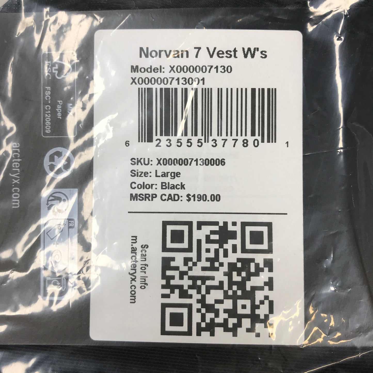 Arc'teryx Norvan 7 Vest Women's