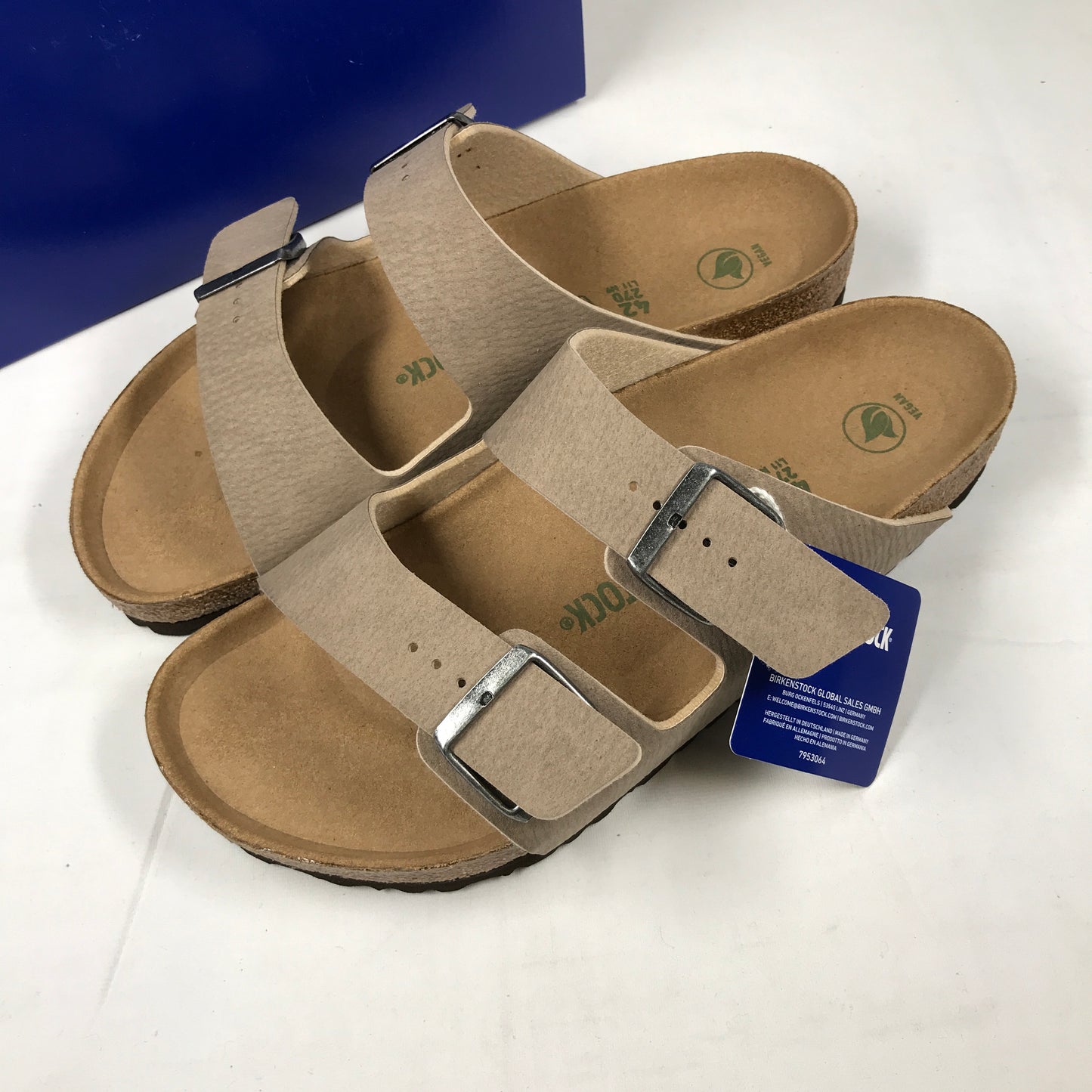Birkenstock Arizona Vegan Synthetics - Desert Dust Gray Taupe