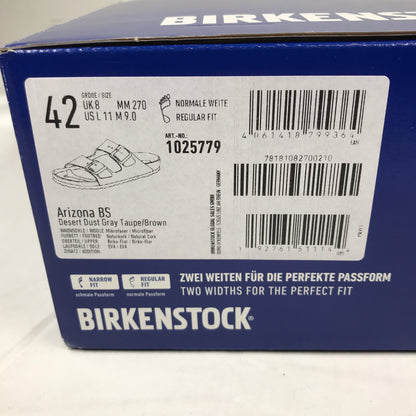 Birkenstock Arizona Vegan Synthetics - Desert Dust Gray Taupe