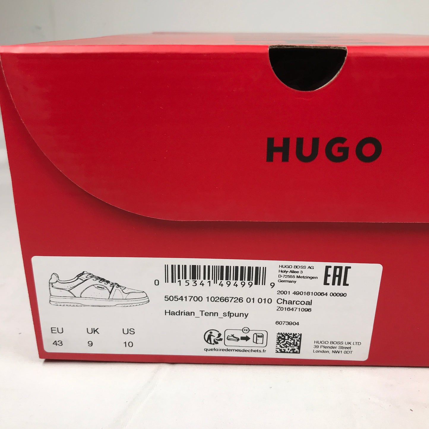 Hugo Boss Sneakers Hadrian Tenn Puny - Charcoal