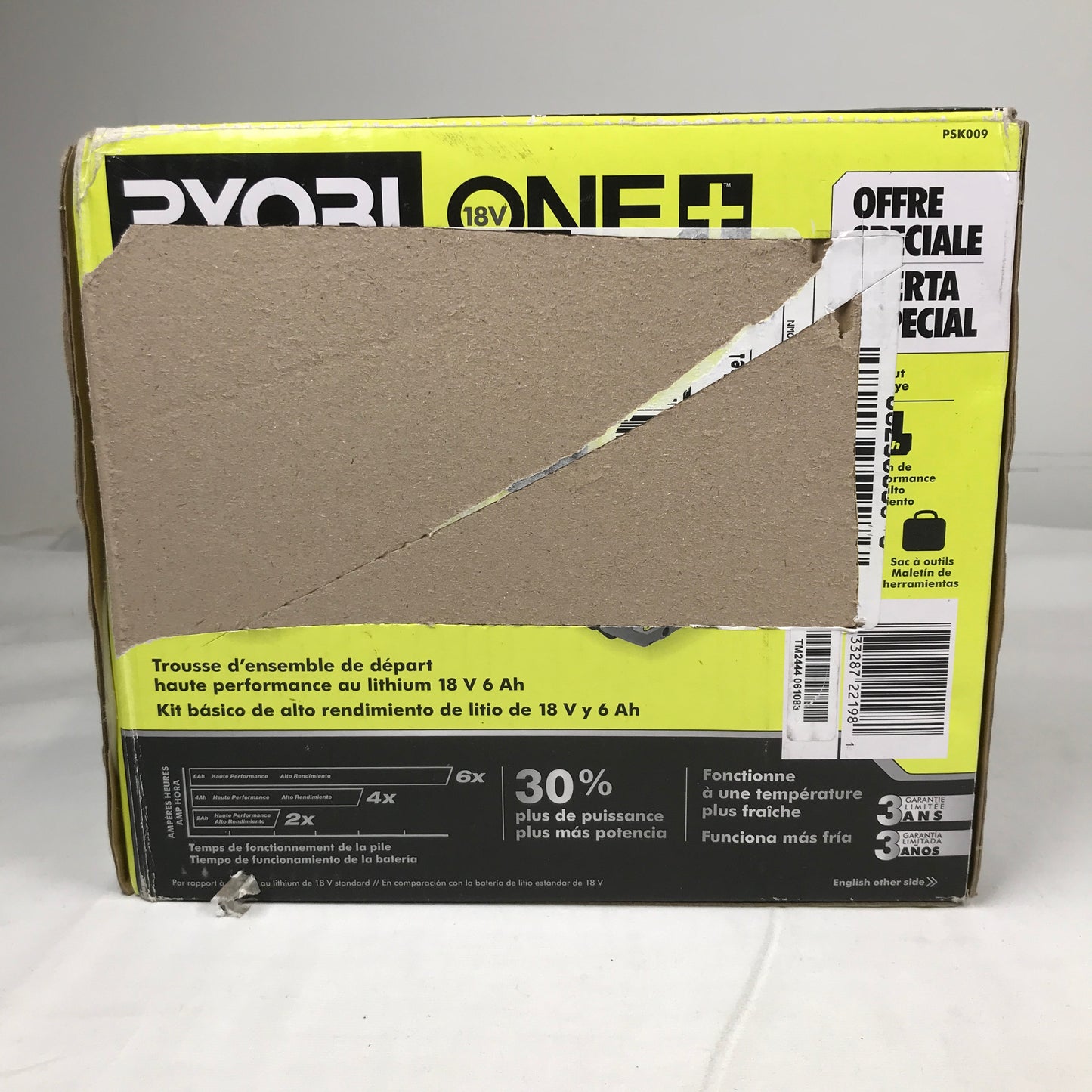 RYOBI 18V ONE+ HIGH PERFORMANCE Lithium-Ion 6.0 Ah Battery and Charger Kit