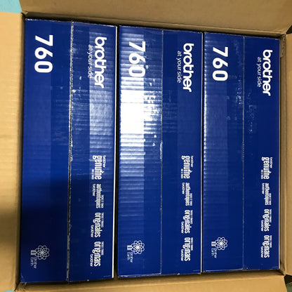 Brother TN760 High Yield Mono Laser Toner Cartridge - 3 Pack