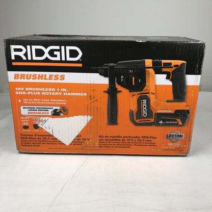 RIDGID 18V Brushless 1 in. SDS-Plus Rotary Hammer Kit