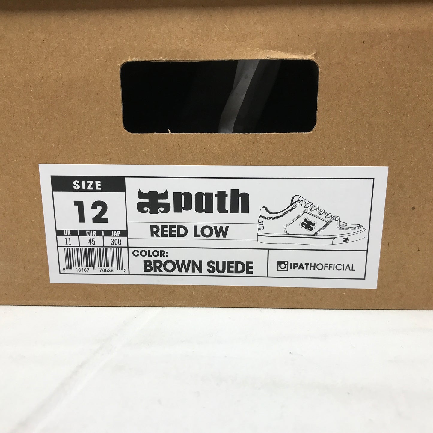 IPath Reed Low Skate Shoes - Brown Suede