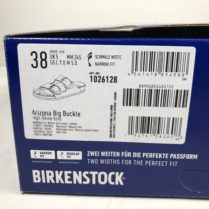 Birkenstock Women's Arizona Big Buckle Natural Leather Patent