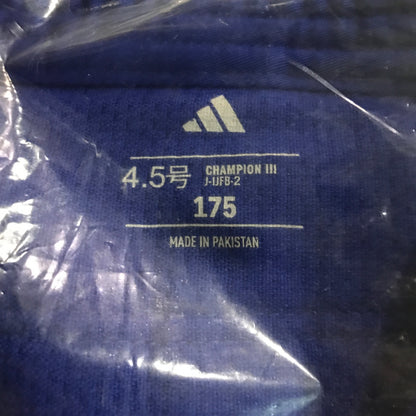 adidas IJF Champion III Judo Gi - Blue/Gold