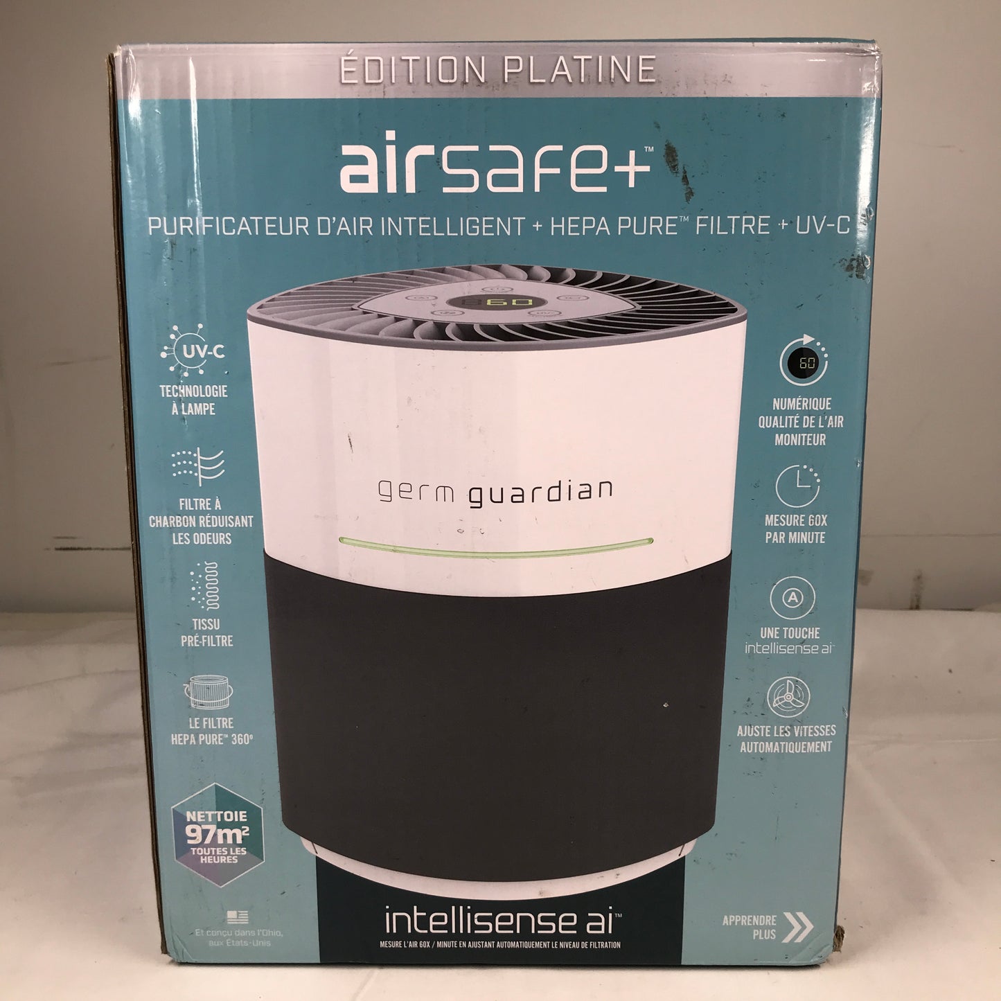 GermGuardian AC3050W Airsafe+ Platinum Edition Intelligent Air Purifier