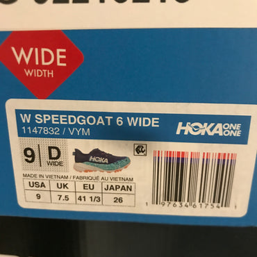 HOKA Women's Speedgoat 6 Wide - Varsity Navy Meteor