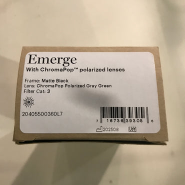 Smith Emerge Sunglasses - Matte Black Frame / ChromaPop Polarized Gray Green Lenses