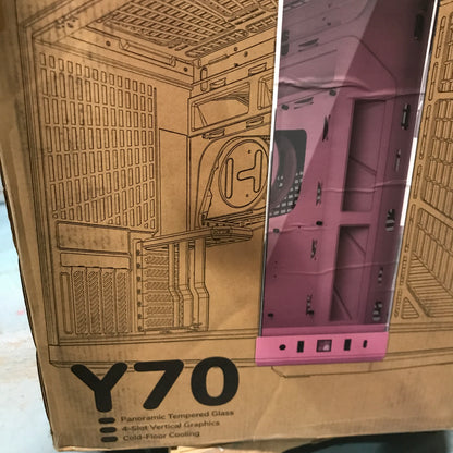 HYTE Y70 Modern Aesthetic Computer Case - Strawberry Milk