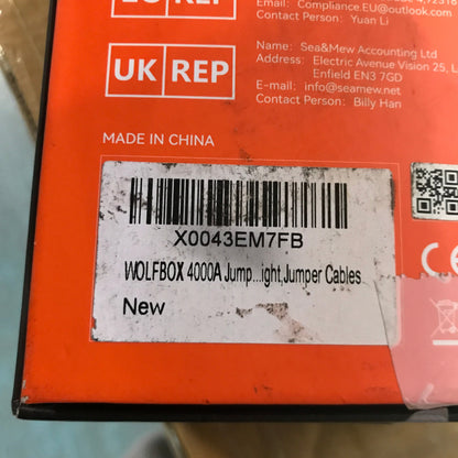 WOLFBOX 4000A Car Battery Jump Starter
