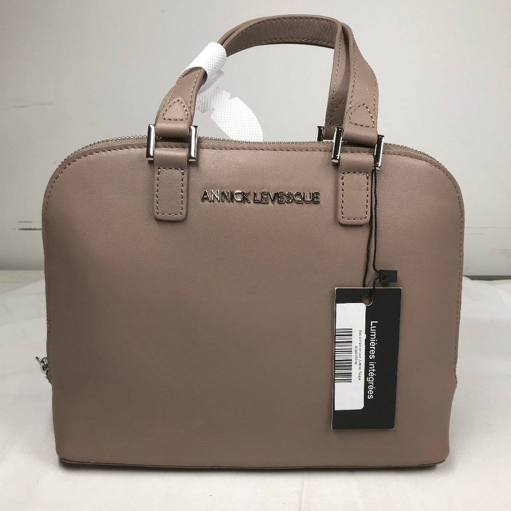 Annick Levesque Justine Leather Handbag - Taupe