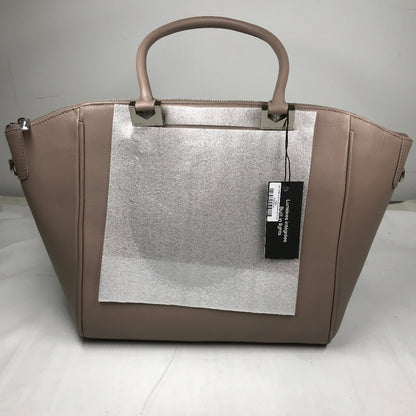 Annick Levesque Mona Genuine Leather Handbag - Taupe