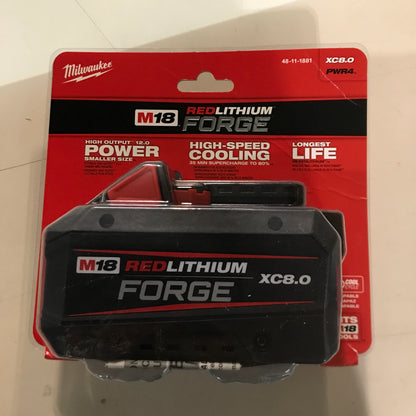 Milwaukee Tool 18V M18 Lithium-Ion Extended Capacity (XC) 8.0 Ah REDLITHIUM FORGE Battery