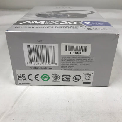 Westone Audio AM Pro X20 Earphones