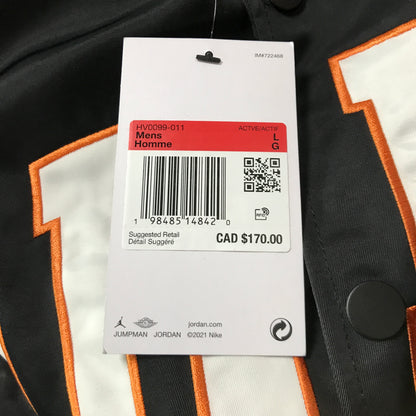 Jordan Brooklyn Collegiate Varsity Jacket - Black/Orange