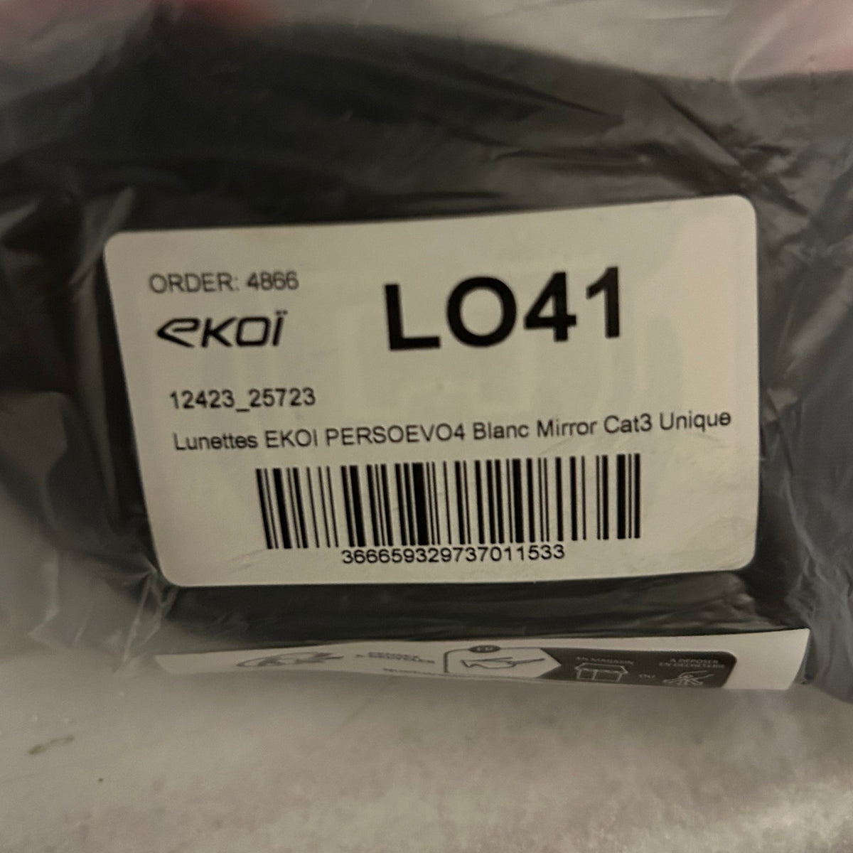 EKOI PERSOEVO4 Sunglasses - White / Mirror