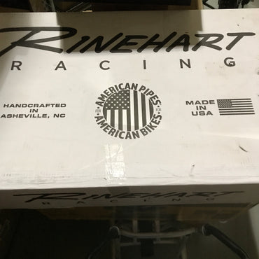 Rinehart Racing 100-0452 17-18 FL Slimline Duals Header Kit Chrome - PICK UP ONLY