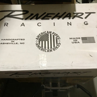 Rinehart Racing 100-0452 17-18 FL Slimline Duals Header Kit Chrome - PICK UP ONLY