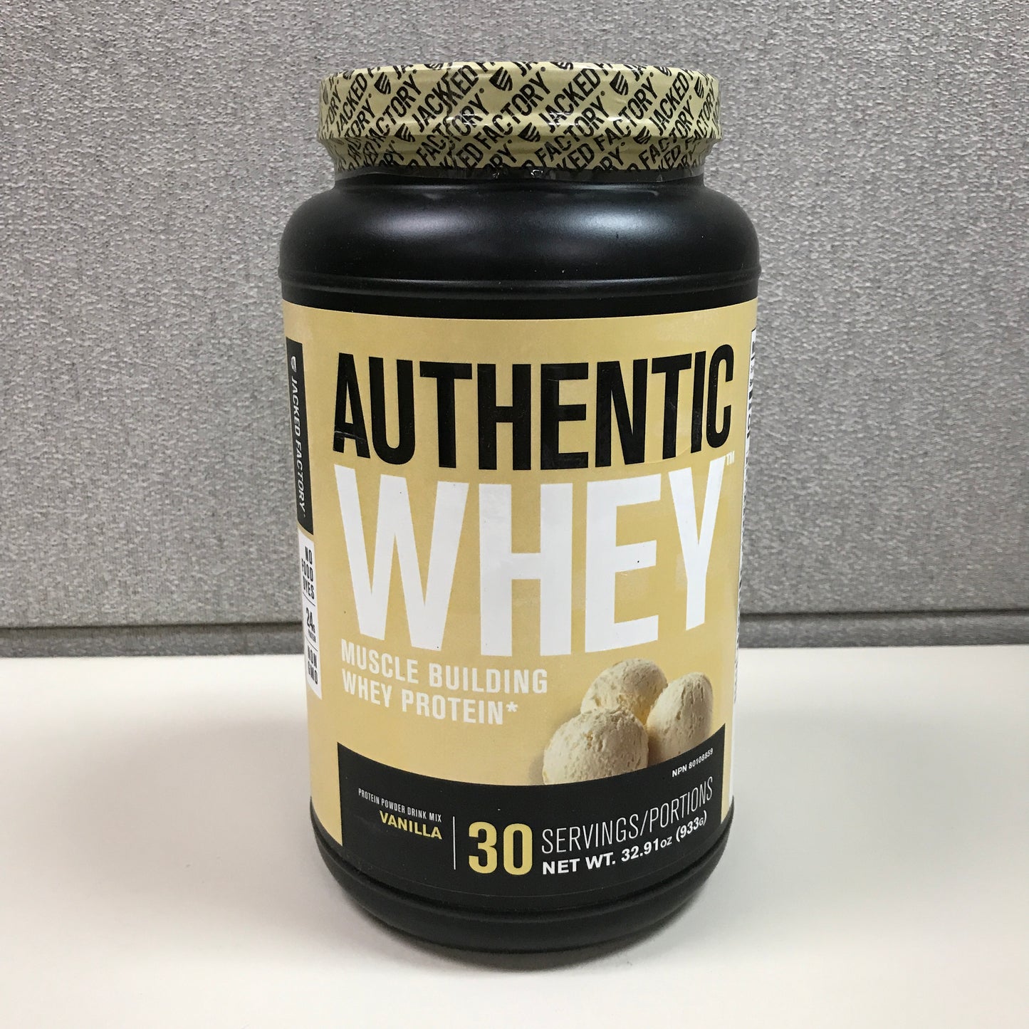 Jacked Factory Authentic Whey Muscle Building Protein Powder - Vanilla